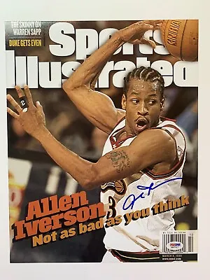 Allen Iverson Signed 11x14 Photo Philadelphia 76ers PSA DNA Authentic • $199.99