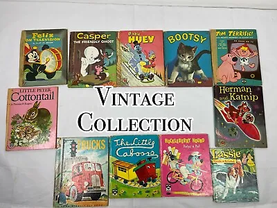 Vintage Children's Books: 1950's ‘60s Era Lot Of 11 Felix  Lassie Bootsy • $19.99