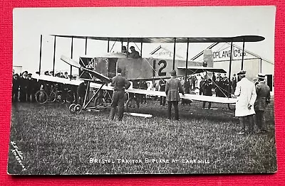 Bristol Tractor Bi Plane At Lark Hill Salisbury Plain Wiltshire Rppc Unsent • £24.99