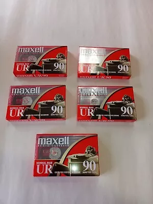 Lot Of 5 Maxwell Audio Cassettes 90minutes Normal Bias • $10