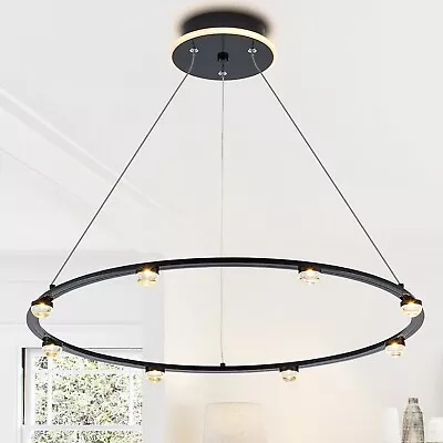 KEELED Black Chandeliers Ceiling Light For Living Room Dining Room Bedroom Lo • £119.99