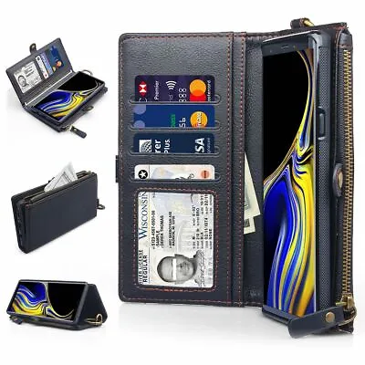 Leather Wallet Case With Credit Card Holder Slot Wallet Full Coverage And Etc  • $39.89