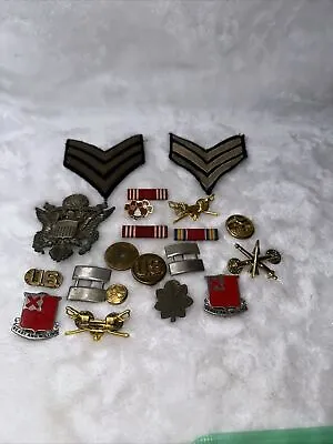 VTG Military Pins Buttons And Patches- WWII Era • $59.95