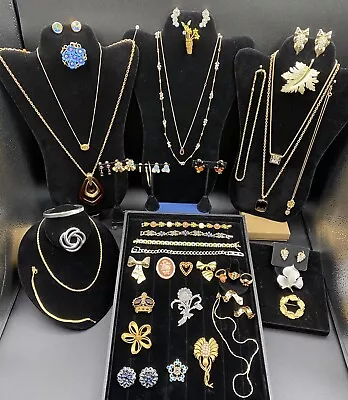 Vintage Jewelry Lot ALL SIGNED TRIFARI MONET W GERMANY WEISS KIRKS FOLLY AUSTRIA • $299