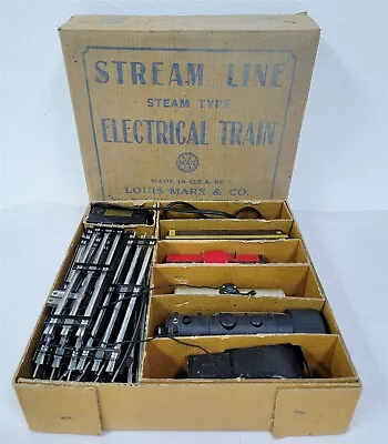 J-61 Vintage Marx O Gauge Stream Line Electric Train Set No 25000 • $21.50