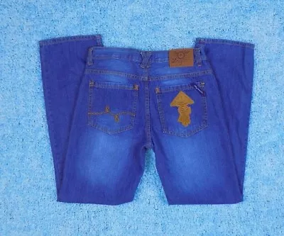 Lifted Research Group LRG Jeans Boys Sz 18Blue Denim Med Wash Straight Leg  • £10.10