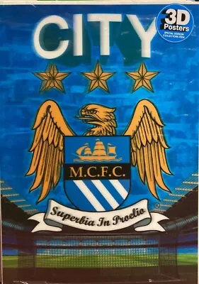 Manchester City F.C Football Team 3D Poster Wall Decoration Fan Item • £12.99