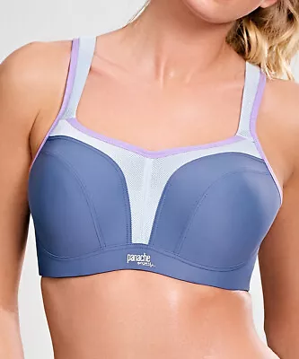 Panache Sports Bra 5021/A/B/C Underwired Moulded Cups Racerback High Low Impact • £22