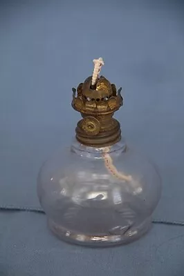 Vintage Miniature Oil Kerosene Lamp Crystal P&A Acorn Burner  119 Embossed • $5.49