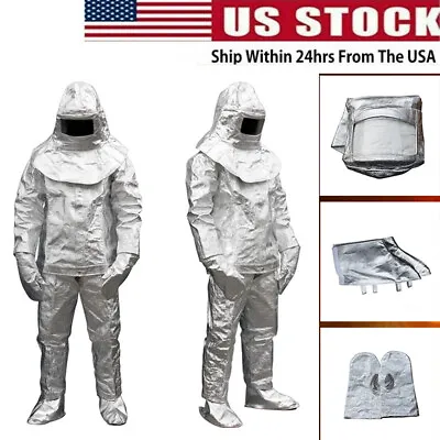 $129 • Buy 1000°c Thermal Radiation Heat Resistant ALUMINIZED Suit Fireproof Clothes USA