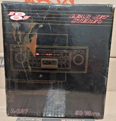 $99.99 • Buy Vintage Lear Jet A-287 Car Stereo Radio Deck Am Fm Cassette Tape Player