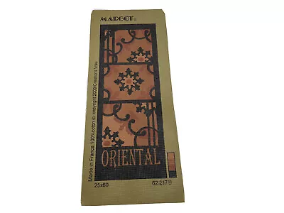 Margot Oriental Needlepoint Tapestry Canvas 7in By 19in Paris • $50.69