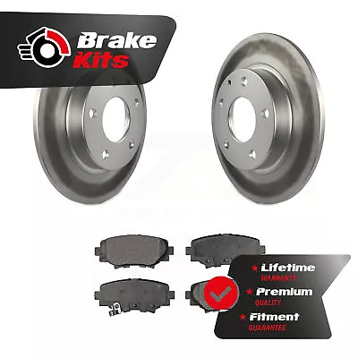 Rear Coated Disc Brake Rotors And Semi-Metallic Pads Kit For 2014-2018 Mazda 3 • $67.36