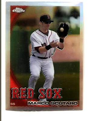 Marco Scutaro 2010 Topps Chrome Refractor #15 Mint Boston Red Sox Baseball Card • $1.36