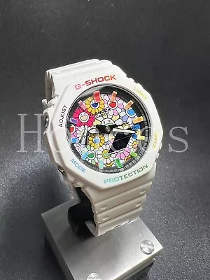 Custom Made Watch Rainbow Index Casio G-Shock Watch GA2100-7A Sun Flower Dial • $219.99