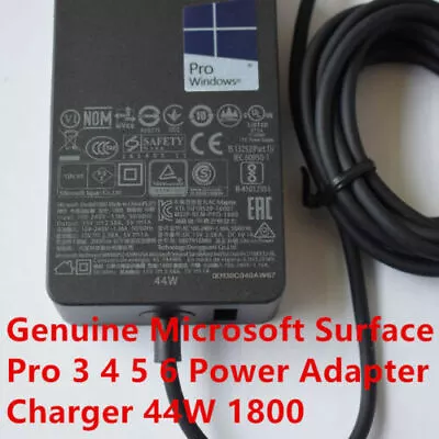 GENUINE Surface Pro 6 Pro 4 Pro 5 Surface Pro 3 Adapter Charger Power Cord 1800 • $22