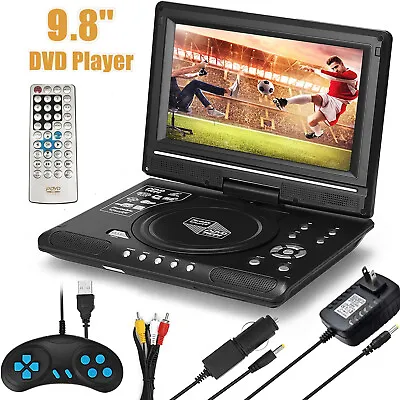 NEW Portable DVD Player HD CD TV Player 270° LCD Widescreen Card Reader Player • $49.89