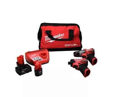 Milwaukee 3497-22 12V Brushless Hammer Drill And Impact Driver Combo Kit • $141