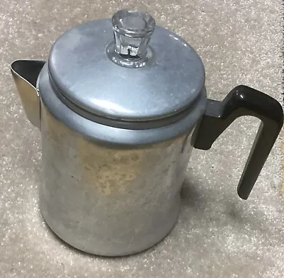 Vintage CENTURY Aluminum Ware 8 Cup Percolator COFFEE POT Stove Top Camping USA • $12.50