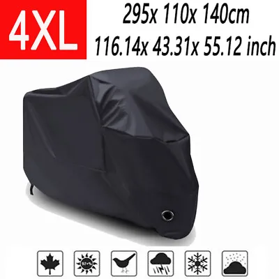 4XL Motorcycle Cover Outdoor Dust For Harley Davidson Street Road Electra Glide • $23.79