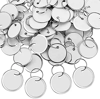 500 Pieces Metal Rim Key Tags 1.25 Inches Round Key Labels Diameter Round Paper • $43.20