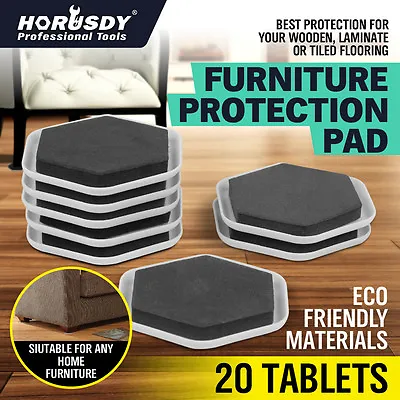 20pc Magic Moving Sliders Furniture Pad Protectors  Floor Wood Carpet Move • $17.98