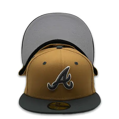 $29.99 • Buy Atlanta Braves New Era MLB 2-Tone Color Pack 59Fifty Fitted Hat - Gray UV