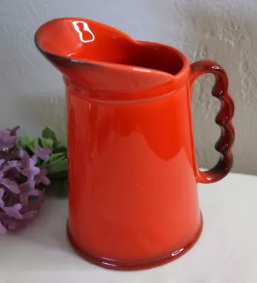 Vintage Metlox Poppytrail Red Rooster 24oz Pitcher Farmhouse Country Kitchen USA • $44.99