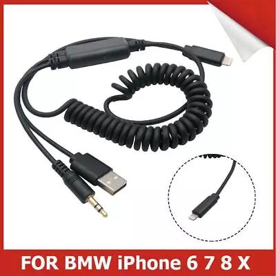 £16.60 • Buy For Bmw & Mini IPod IPhone 6 7 8 X XS Interface Audio USB Cable Lead AUX Adapter