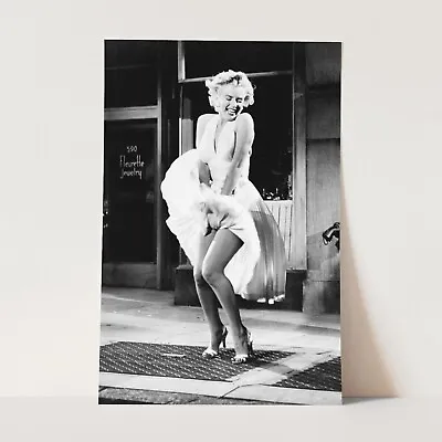 Marilyn Monroe Subway Grate White Dress Seven Year Itch Wall Art Poster Print • $39