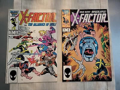 X-factor #6 And #5 1st Full And 1st Cameo Appearance Of Apocalypse 1986 • $49.90