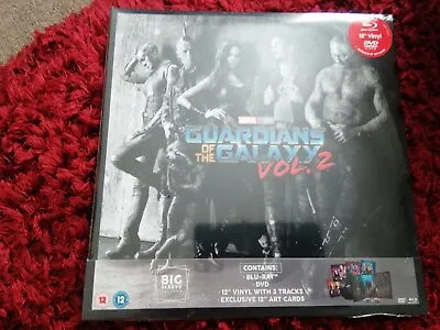 Guardians Of The Galaxy Vol 2 Big Sleeve Edition 12  Vinyl Blu Ray Still Sealed • £16.99