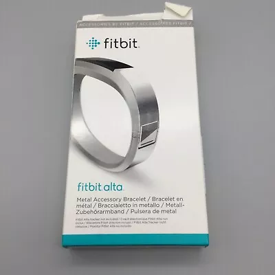 $28.24 • Buy NIB Fitbit Alta Replacement Band Watch Silver Tone Small Band