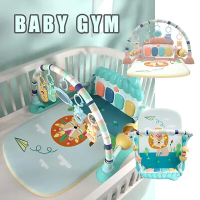 3 In 1 Fitness Music Baby Play Mat Lay And Boys Girls Kids Gym Playmat Fun Piano • £24.99