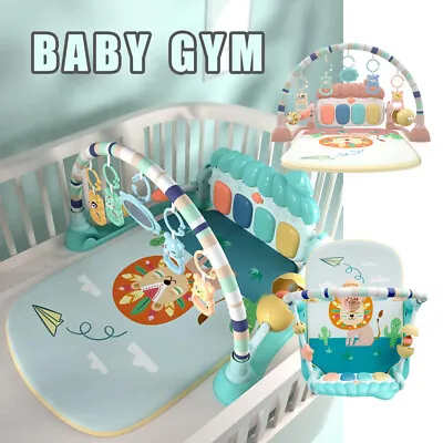 3 In1 Fitness Music Baby Play Mat Lay & Kids Gym Play-mat Fun Piano Boy Girl UK • £20.51