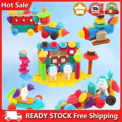 Building Block Build And Play Bristle Shape Blocks Fun Bricks Set For Boys Girls • $37.72