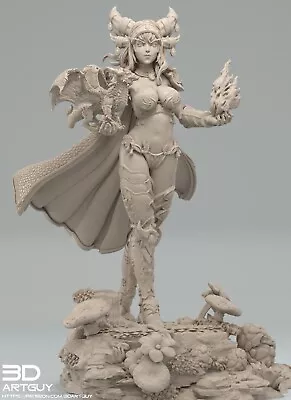 £9.99 • Buy Dragon Queen Statue Action Figure Model 3D Resin Print
