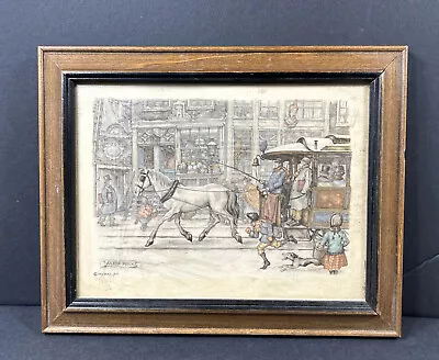 Vintage Anton Pieck 3D Framed  - Dated 1966   6 X 8  • $24.95