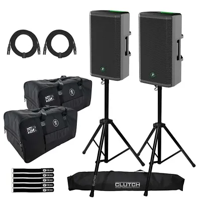 Mackie Thrash 212 12  1300 Watt Active Powered DJ PA Loudspeakers Pair & Bags • $762.40