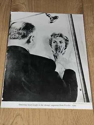 Alfred Hitchcock Directing Janet Leigh - Rare Press Photograph. Psycho Shower • £15