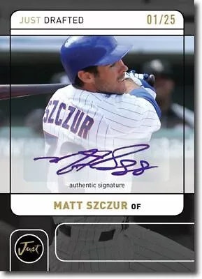 MATT SZCZUR 2011 Just DRAFTED Rookie Autograph BLACK Auto RC #/25 • $18.99