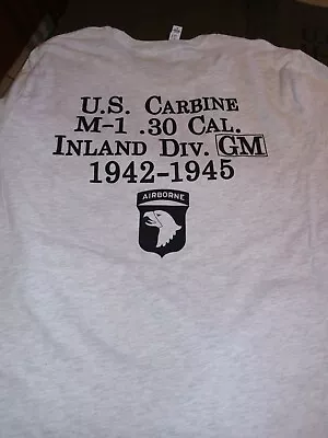 M1 Carbine Commemorative Tee Shirts Inland Gm Winchester.rock Ola. Ar15 5.56mm • $22