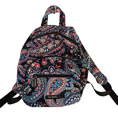 Vera Bradley Essential Compact Backpack Haymarket Paisley Blue Pink • $45