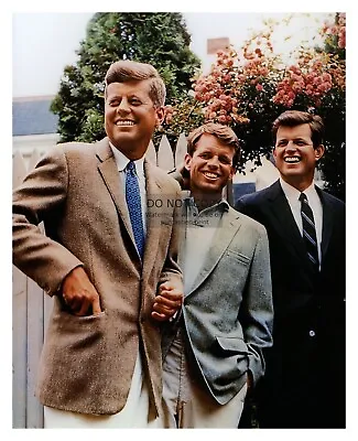 President John F. Kennedy & His Brothers Smiling 8x10 Photo • $8.49