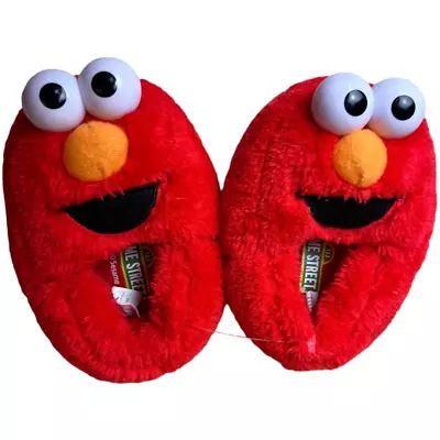 Sesame Street Red Elmo Slippers Toddler Size S (3-4) • $14