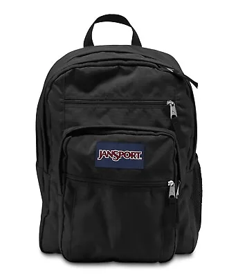 JanSport Large Capacity Backpack Big Student School Bookbag Laptop Bag Black • $49.99