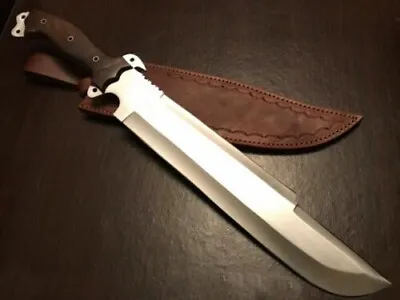 Predator Movie Bowie Knife | Full Tang Hunting Knife | Camping | Leather Sheath • $79