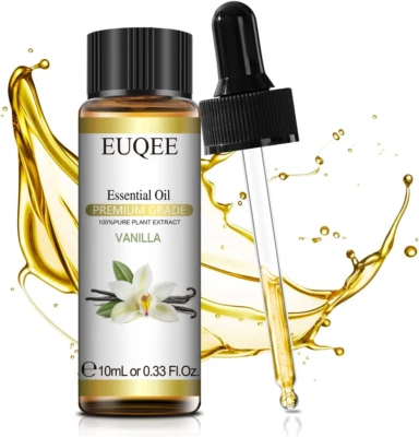 Vanilla Essential Oil 10Ml 100 Percent Natural Pure Vanilla Oil Therapeutic Gr • £6.25