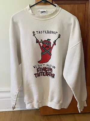 Vintage Sweatshirt Albuquerque New Mexico Chile Pepper 90s Cartoon Humor XL • $11.99