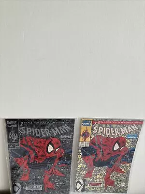 Spider-Man #1 1990 Todd Mcfarlane Silver Cover & Green Cover 1 Each Lot Of 2 • $34.98